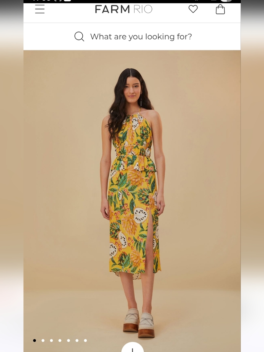 FARM RIO Biriba sleeveless midi dress